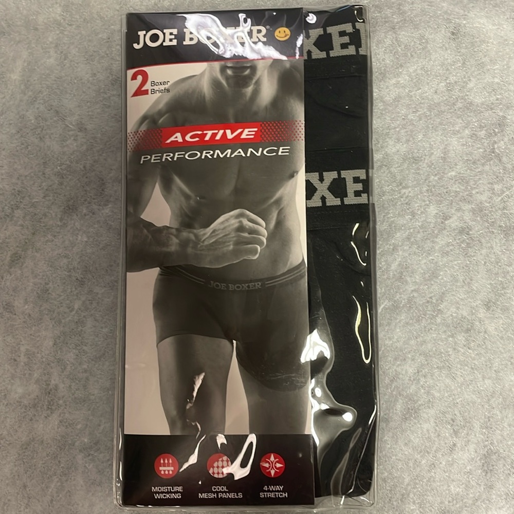 Joe Boxer Active Performance Boxer Briefs Large